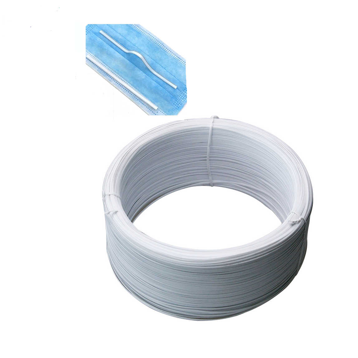 High Quality 3mm or 5mm Single Double Plastic Nose Wire Face Mask Nose Bridge in stock