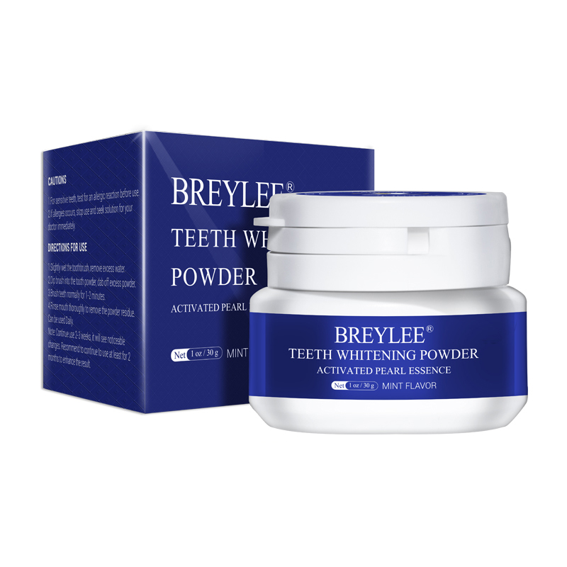 Порошок для отбеливания зубов BREYLEE, зубная паста, стоматологические инструменты, чистка зубов, гигиена полости рта, гель для зубной щетки, удаление пятен от зубного налета, 30 г