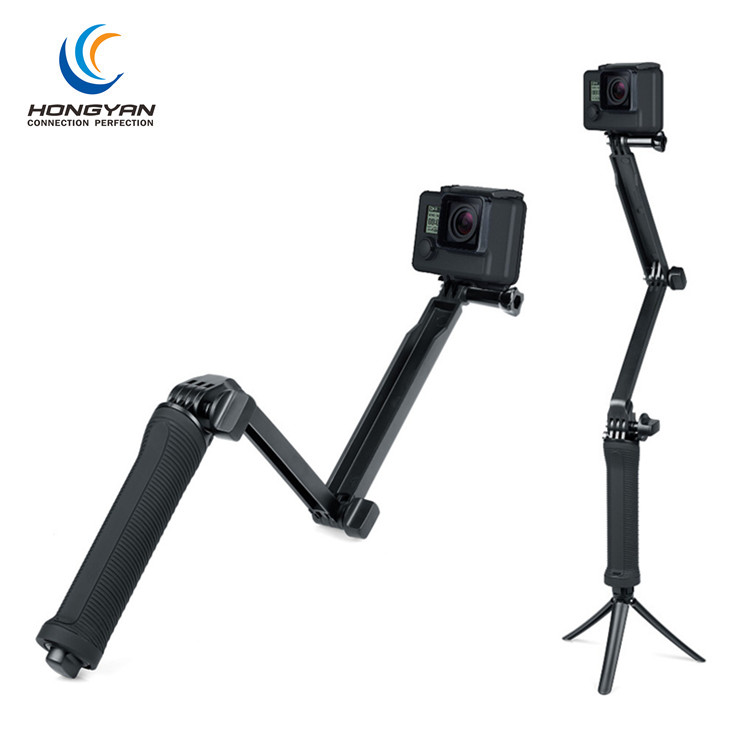Горячие продажи 3-Way Grip Складная селфи-палки расширение ручное держание монопод с Штатив для экшн-камер с трехмерной настройкой