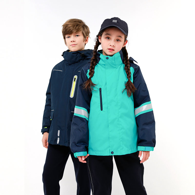LANTING Kids plain tracksuit boy pullover tracksuit one piece hoodie tracksuit children softshell jacket