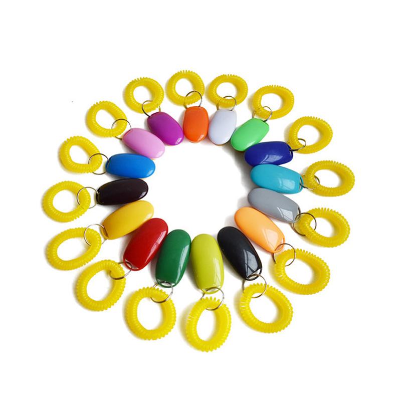 Dog Pet Training Clicker with Button and Bracelet