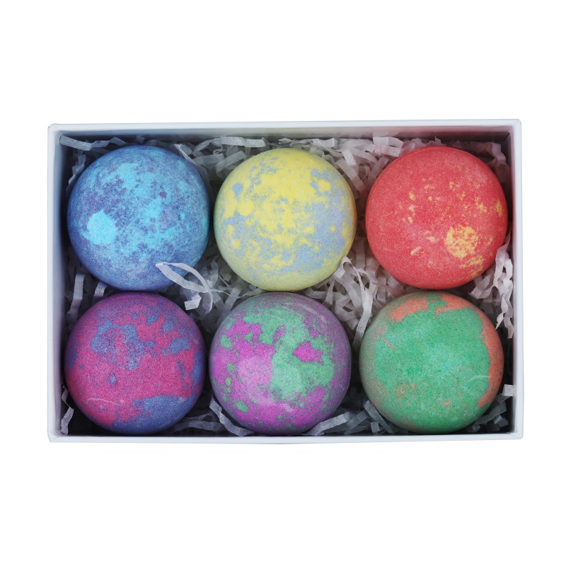 2021 hot sale Natural Rich Bubble Relaxing Natural Organic Bubble Colorful Hemp Fizzy 60g Bath Bombs