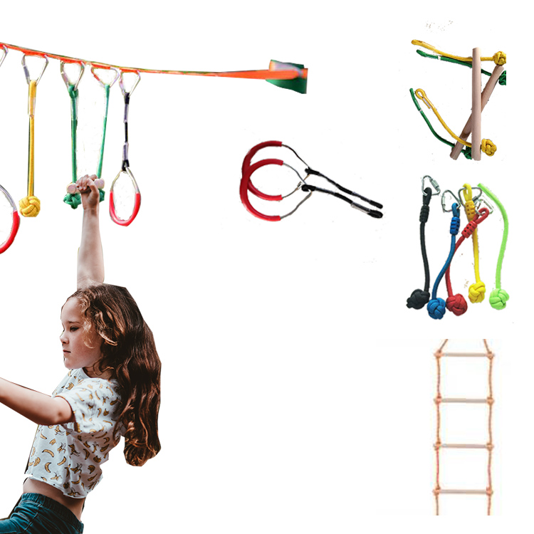 Подвесной портативный 65 футов Slackline аксессуары Модернизированный баланс Ninja Line