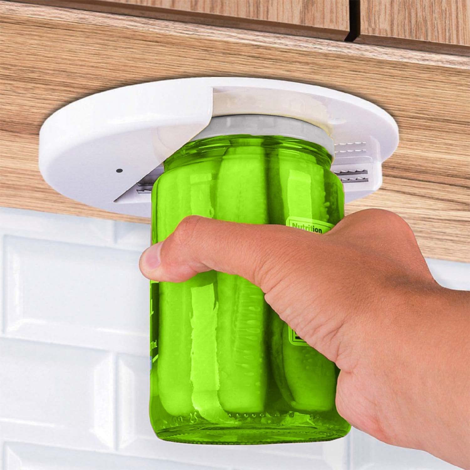 Хит продаж, кухонные приборы, ручной Открыватель для банок под крышкой шкафа, открывалки для банок, многофункциональный Открыватель для банок под счетчиком