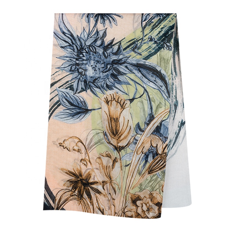 elegant mulberrry silk chiffon fabric 8mm digial printed cloths 100% mulberry silk fabric for chiffon dress blouses skirt