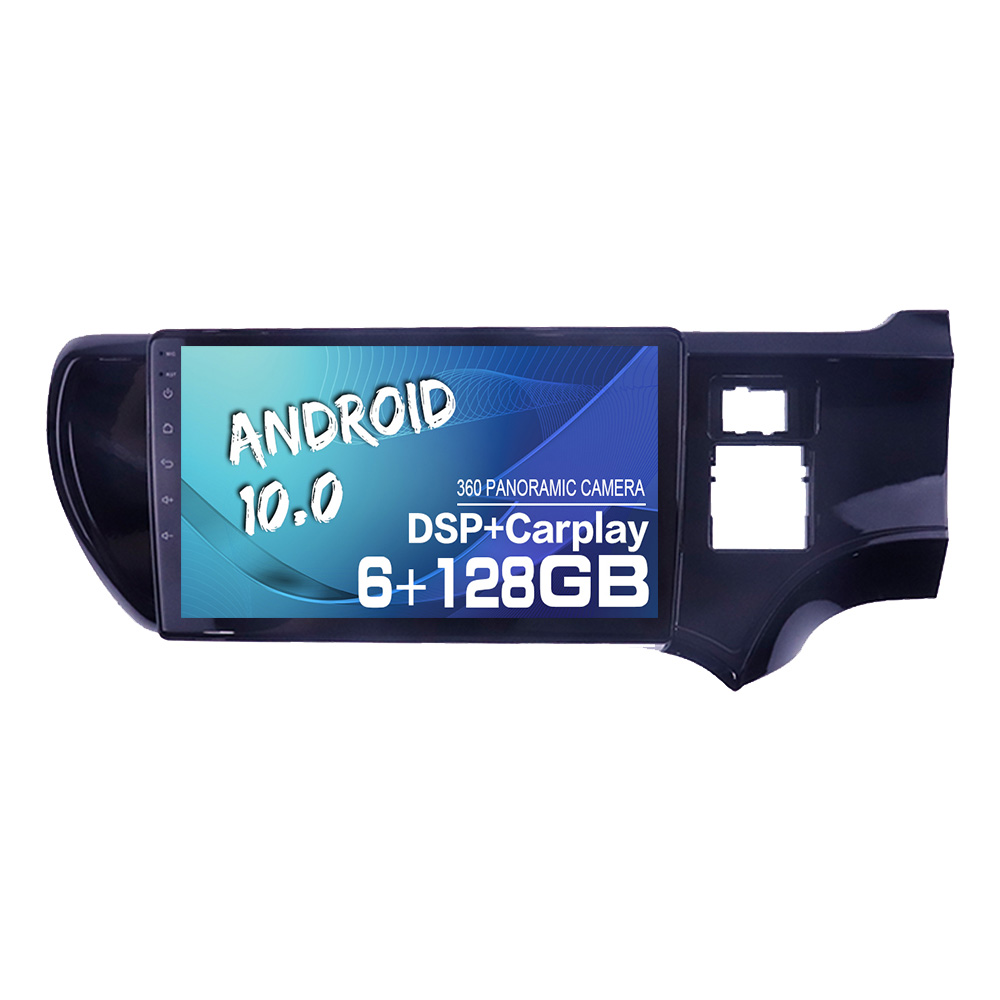 Android 10,0 6 + 128 ГБ Автомобильный DVD GPS экран для Toyota Aqua 2011-2017 правосторонний привод автомобильное Стерео Радио мультимедийный плеер головное устройство