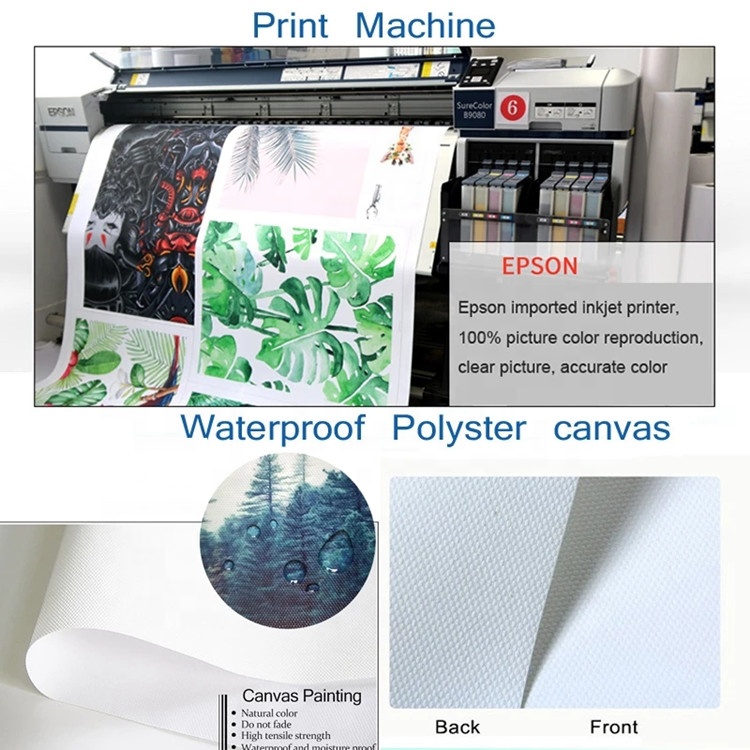 Dropshipping Diy High Quality Custom Large Polyester Canvas Prints Online Service Wholesale Price