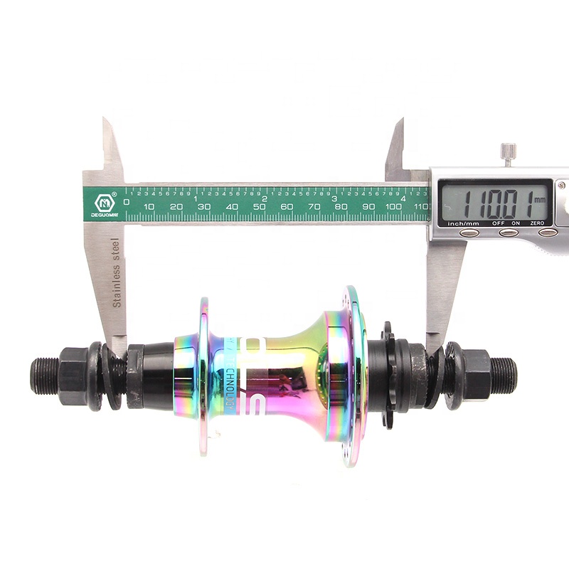 BH002 China Factory Durable Aluminum Alloy O.L.D F100mm R110mm Spoke 14G Hub for BMX