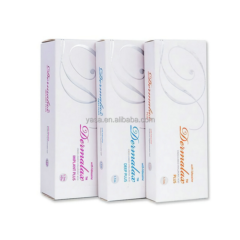 2021 Dermalax cross-linked 3ml injectable hyaluronic acid for deep wrinkle removal