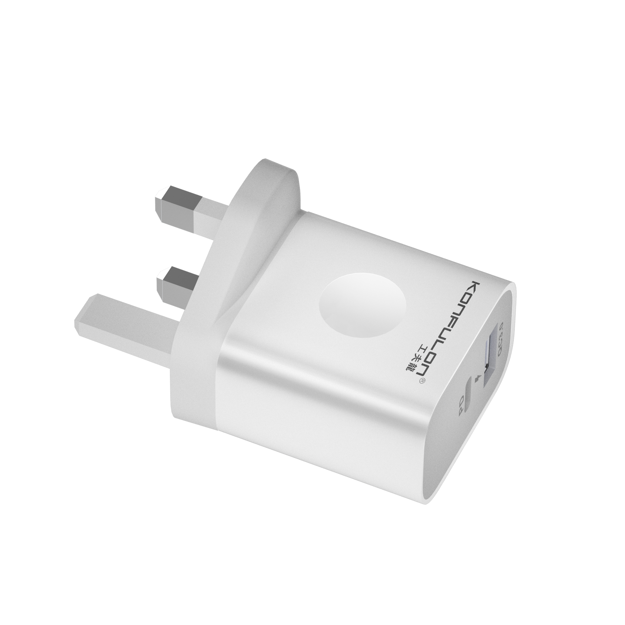 Konfulon Высокое качество Quick Charge 3,0 Power Delivery штепсельная вилка британского стандарта дорожное настенное зарядное устройство USB-C адаптер питания для сотового телефона