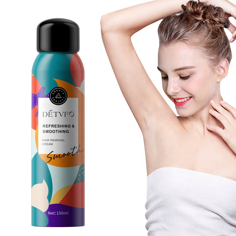 Wholesale High quality Private label Permanent Painless Hair Removal Spray Stop Hair Growth Unique Hair Removal Cream