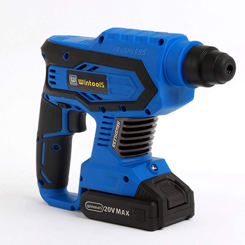 Wintools 18V Li-ion brushless cordless rotary power hammer drill with 4000mah battery