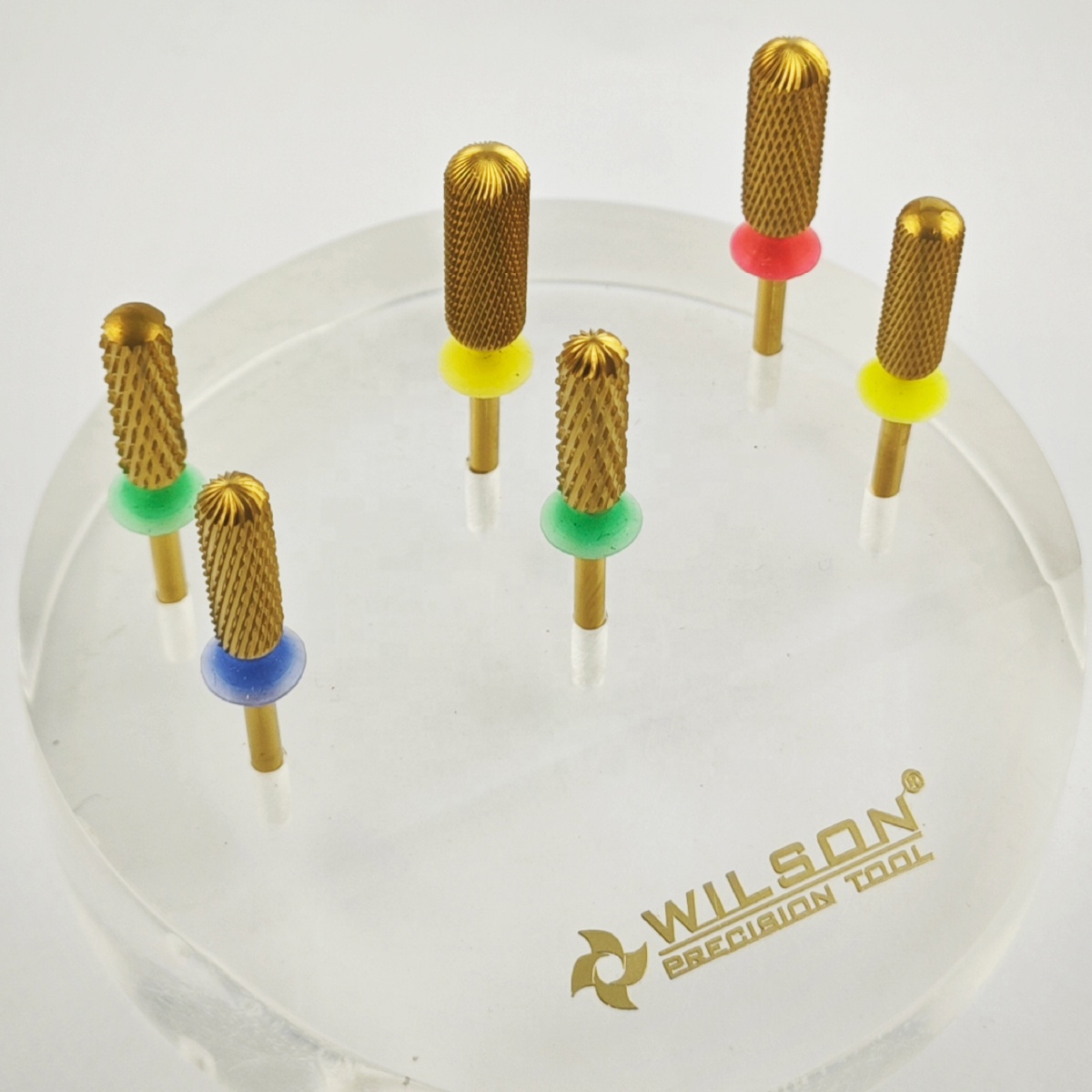 Retail Large Rounded Top bit safety Bottom Series tungsten carbide nail drill bit manicure tool pedicure diamond nail bits drill
