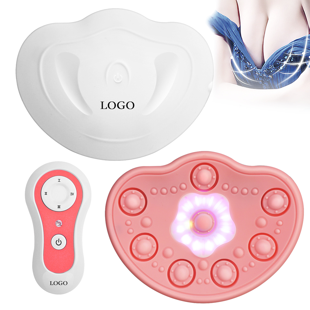 Soft silicone constant temperature vibration enlargement breast massager with remote control