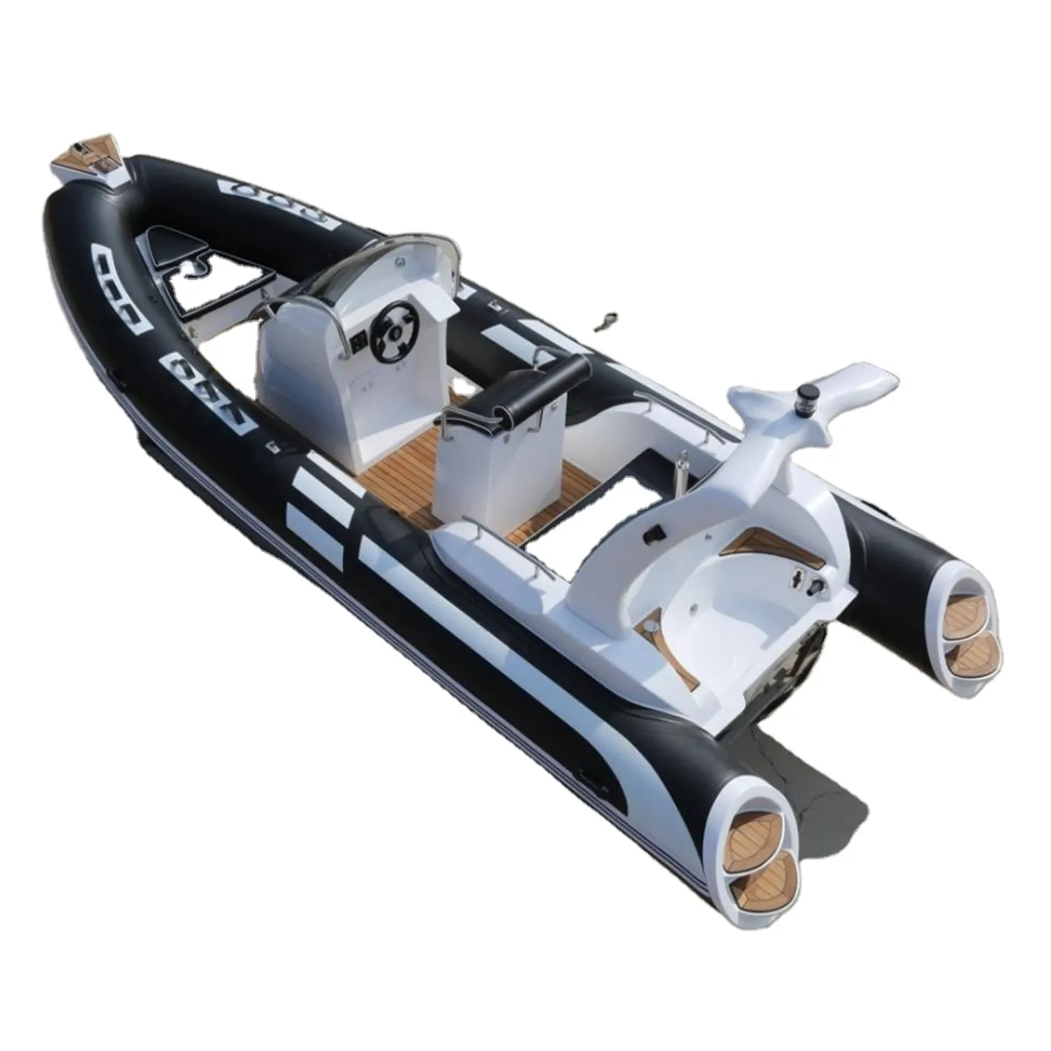 Small Rigid Hull Fiberglass Inflatable Boat