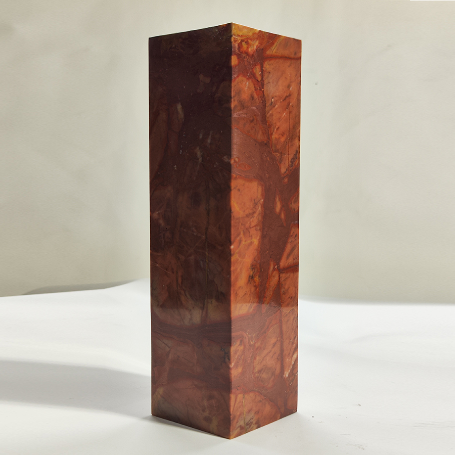 Natural Marble Stone Classical Stone Table Vase Tall Marble Flower Vase Home Decoration Red Marble Vase