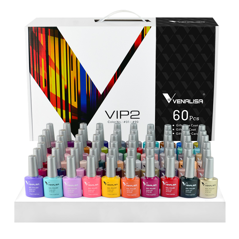 70518K canni VIP2 Гель-лак для ногтей комплект Новый 60 цветов лак для ногтей УФ-гель Базовое покрытие грунтовка матовый клочки шерсти цвет книга полный набор