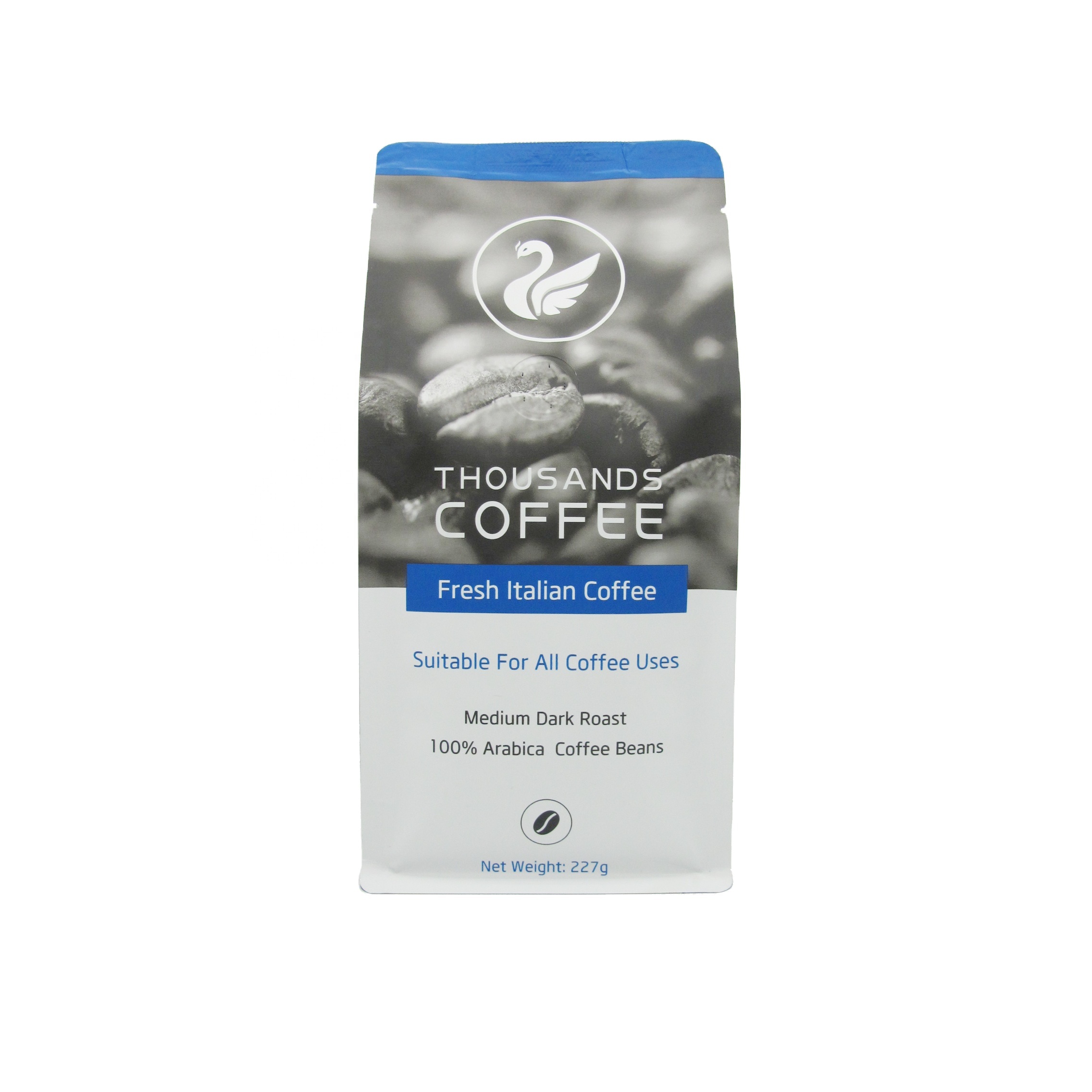 Specialty Arabica Espresso Italian Blend Roasted Whole Coffee Beans OEM 1kg