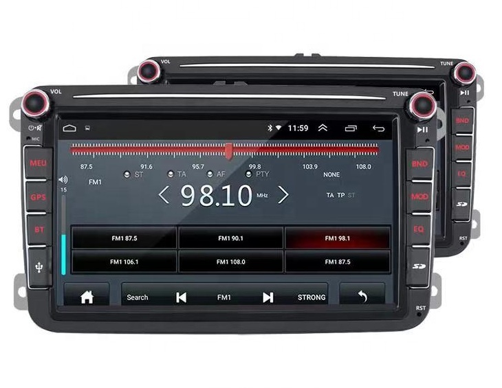 Xinyoo 8 дюймов Volks Android в машину с USB, туманный распылитель, BT Wi-Fi Зеркало Ссылка автомобиля Радио DVD плейер Автомобильный GPS MP5 плеер