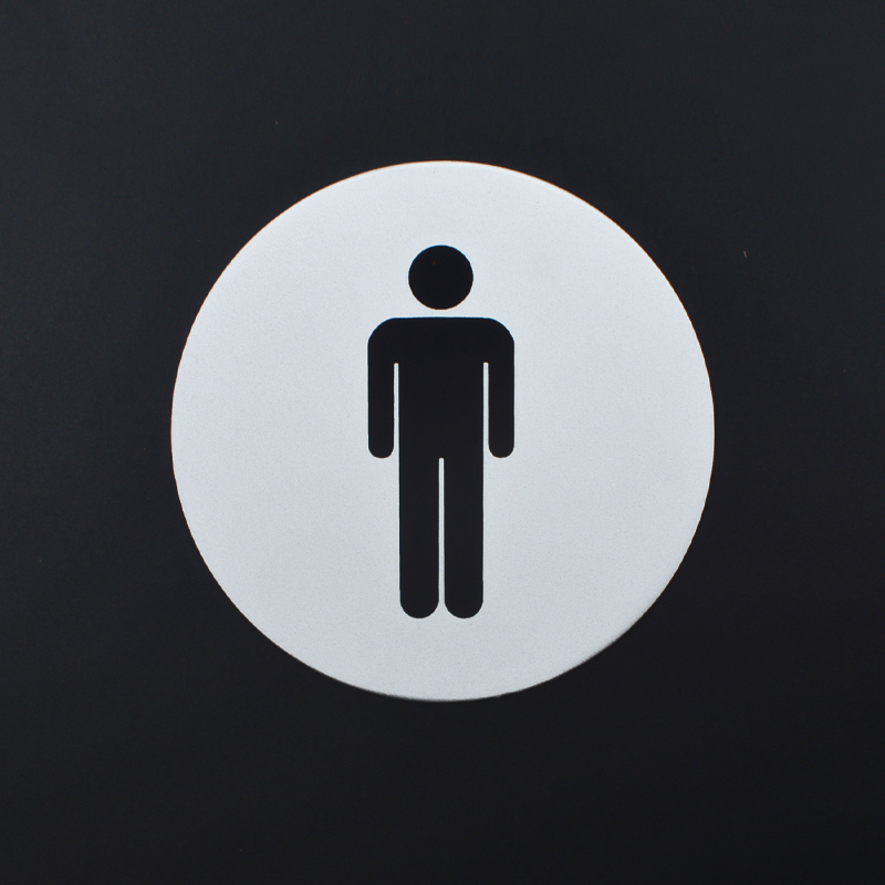 Male toilet sign locker room sign plate man toilet aluminum sign