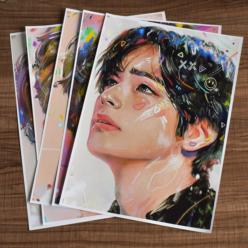 Оптовая продажа Kpop Bangtan обои клейкие стикеры картина календарь картина альбом стикер постер