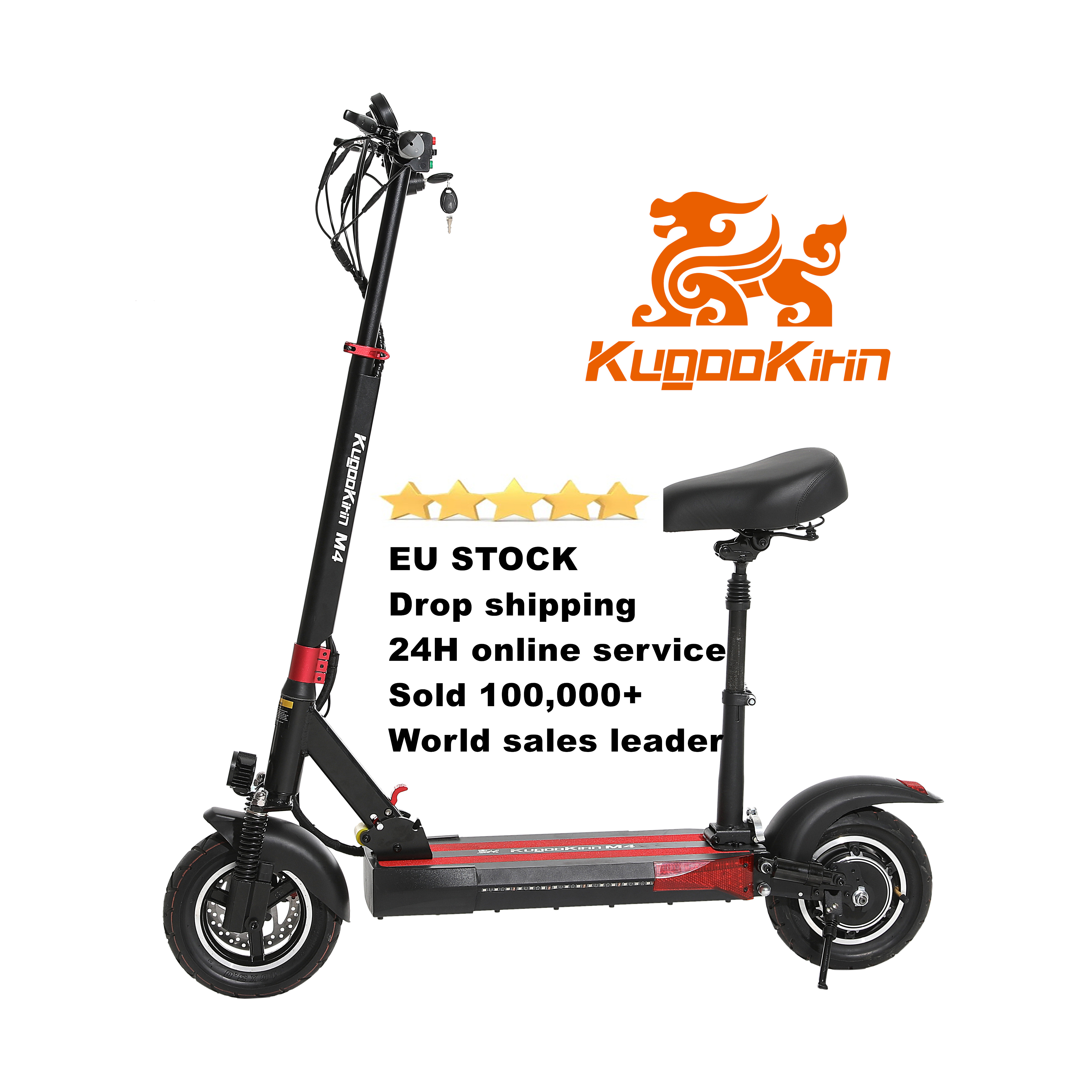 Amazon Горячая продажа 2021 Польша склад без налогов KUGOO KIRIN M4 500 Вт 45 км/ч взрослых Электрический скутер