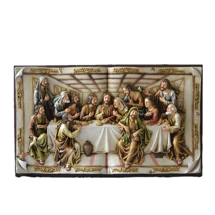 Cuadro ultima cena en resina, украшение для дома, Настенный декор, тайная вечеринка, 3D картинки