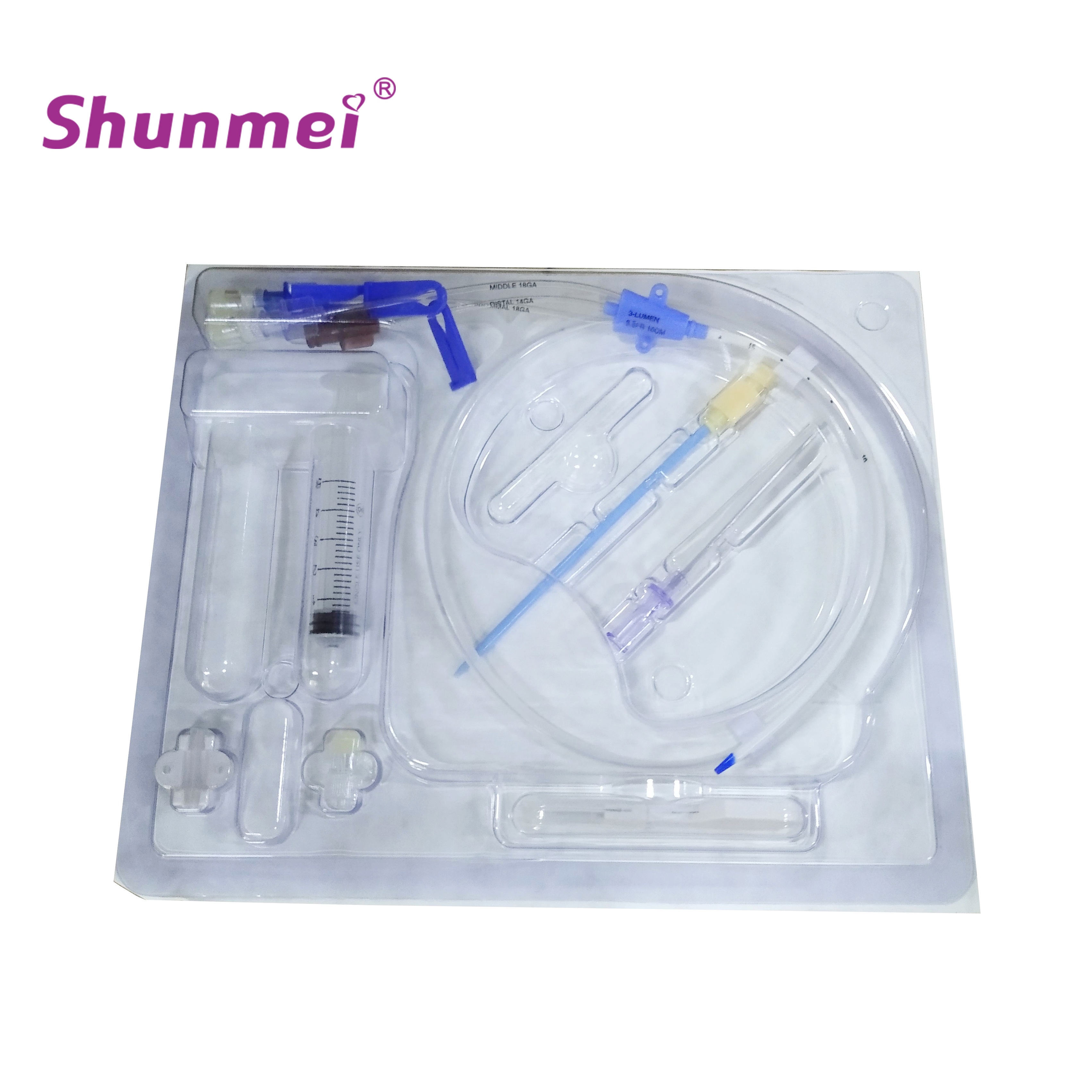 High Quality Central Venous Catheter Triple Lumen Catheter Kits
