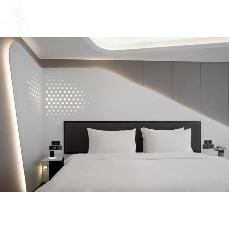 Hospitality design bedroom furniture solid wood hotel bedroom furniture set