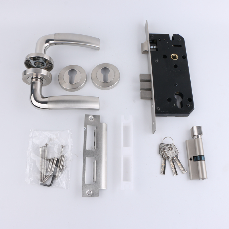 China Factory Modern Cheap Security Door Locks Best Quality Door Handle Lock Cylinder Handle Door Lock Set