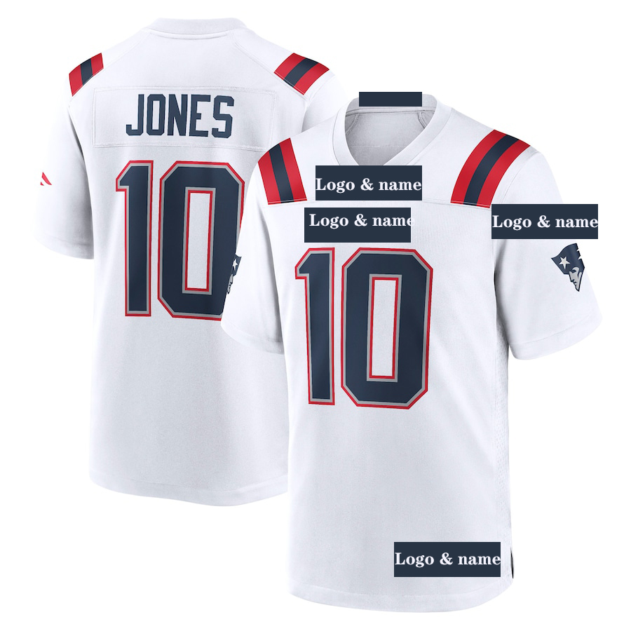 Game day fans NF L new england city patriot mac jones football jersey