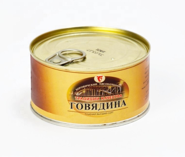 Лучшая цена, высокое качество, оптовая продажа, русское консервированное мясо из говядины, консервированное мясо говядины от производителя