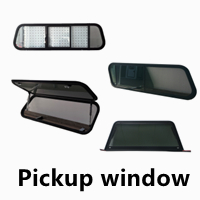 TONGFA aluminium alloy Double Glaze acrylic Top Hung Window fou RV Caravan trailer