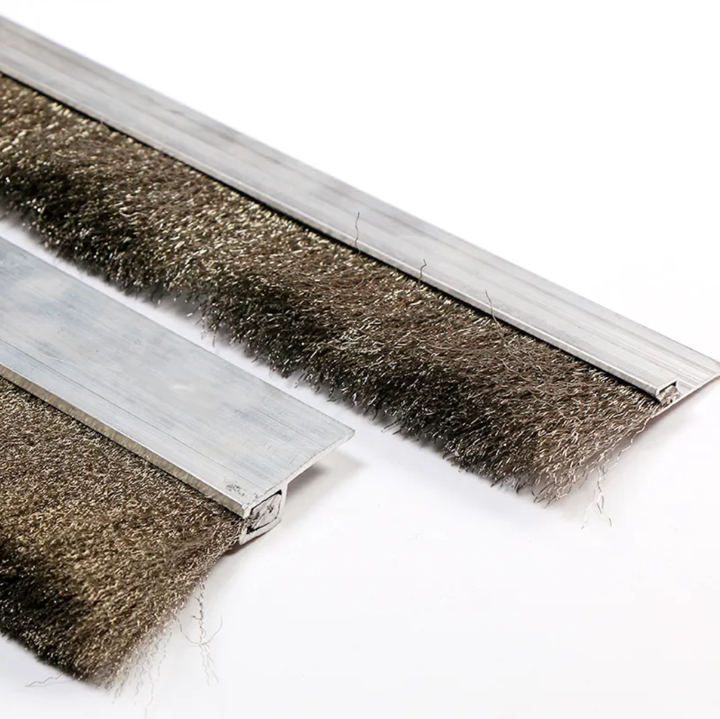 Custom Industrial Mechanical Cleaning Coating Brush Rust Removal and Grinding Polishing Steel Wire Strip