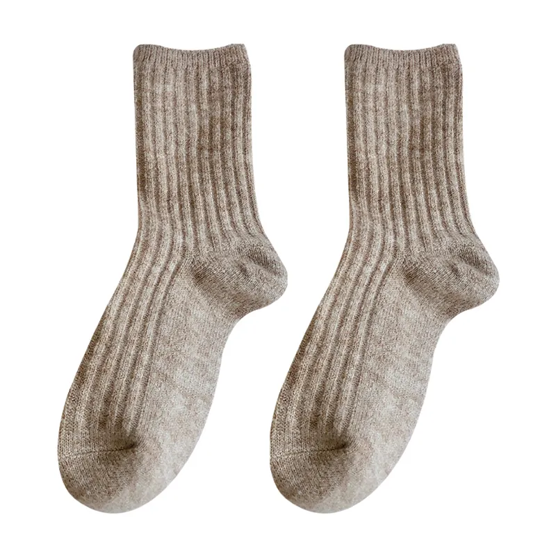 custom winter warm merino wool women socks