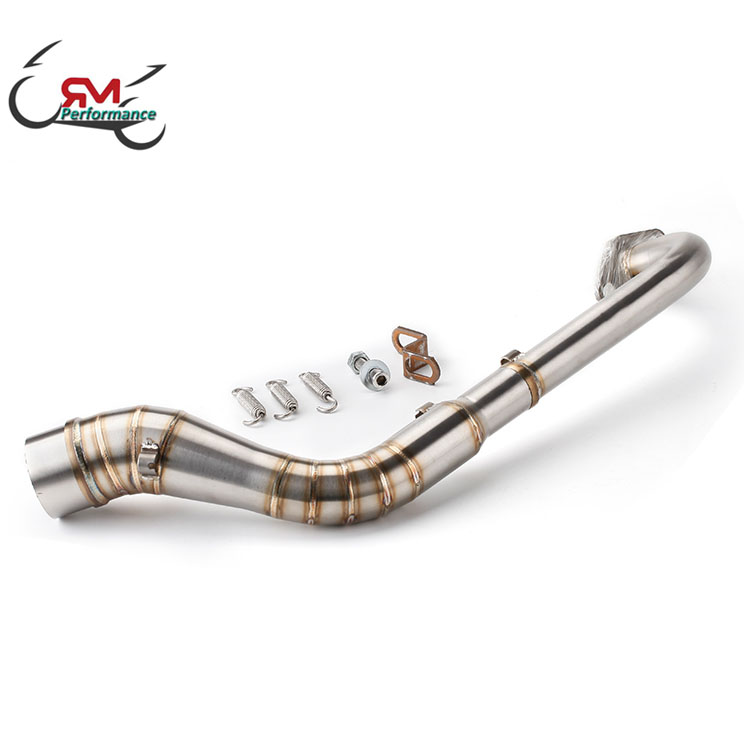 Мотоцикл выхлопной для Yamaha NMAX155 NMAX125 2017 2016 2015 nmax 125 155 глушитель выхлопной трубы среднего звена коллектором трубы спереди вниз модифицированный