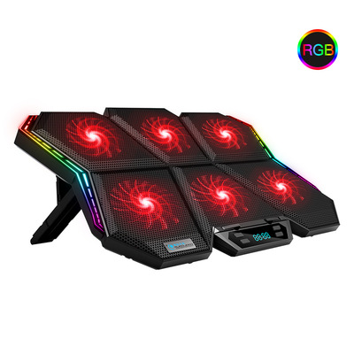 Игровой RGB вентилятор для ноутбука, Кулер для ноутбука с подставкой для ноутбука, охлаждающая подставка для ноутбука