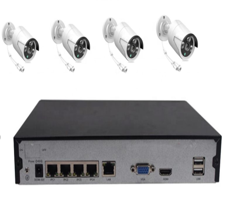 4CH 5MP PoE камера для домашней безопасности системы 4 шт. проводной 5MP Открытый PoE IP камеры 5MP 4-канальный NVR системы безопасности