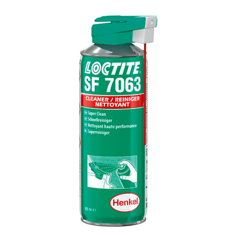 Прозрачный Очиститель Поверхности Henkel loctite SF 7063 400 мл органический растворитель очищающий агент клеи для металла