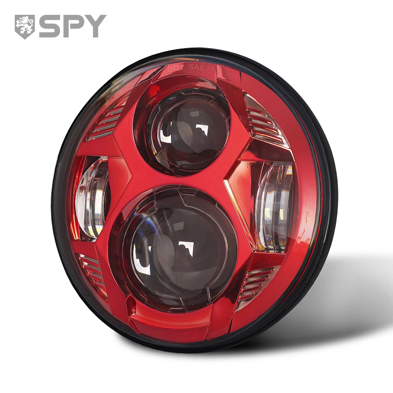 Acteam светодиодные лампы led drl круглые фары dot утвержден 5,75 со светодиодной подсветкой диагональю 7 дюймов высокий/низкая фара мотоцикла