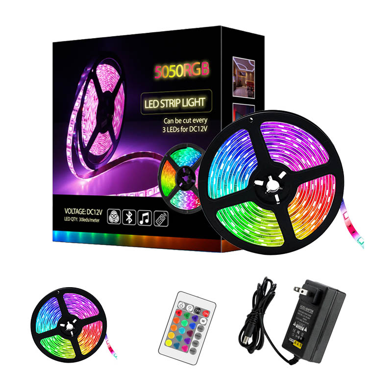 Китайская фабрика, 5 м/рулон, 12 В, 24 В, 220 В, 230 В, 2835, 5050 RGB, гибкая светодиодная лента с изменением цвета IP65, водонепроницаемая