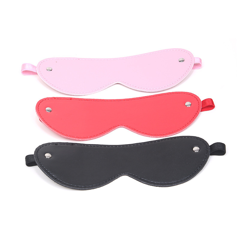 Erotic Product Sex Toy BDSM Eyemask Bondage PU Leather SM Game Play Sexy Blindfold for Men