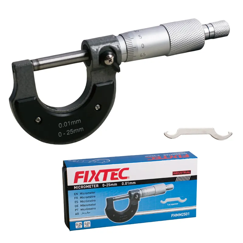 FIXTEC оптовая продажа Высокоточный 0-25 мм винтовой Калибр микрометр внутренний цифровой микрометр набор