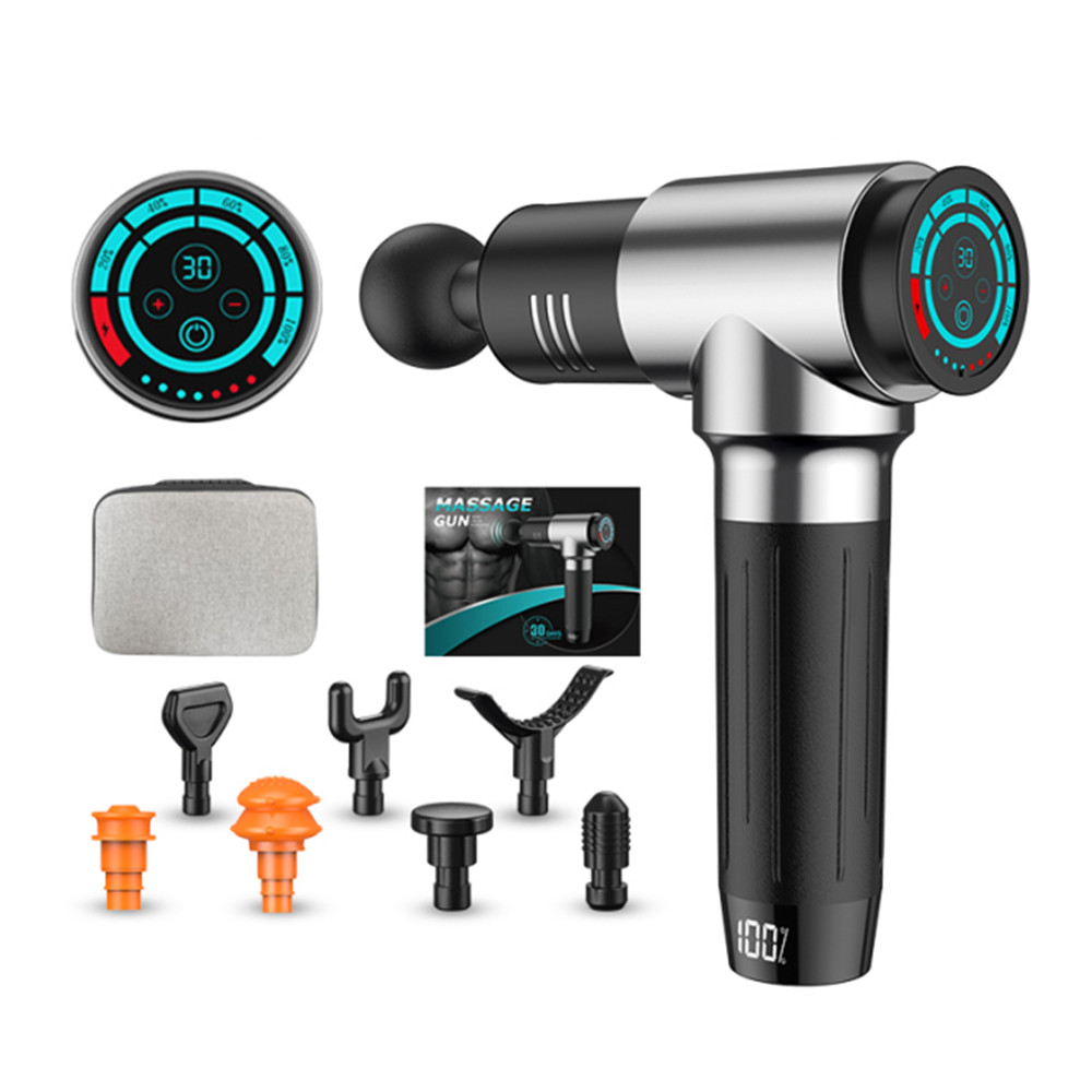 2021 Upgraded Deep Tissue Percussion Massager Sports Drill 30 Speeds Handheld Muscle Massager 24V Muscle Massage Gun