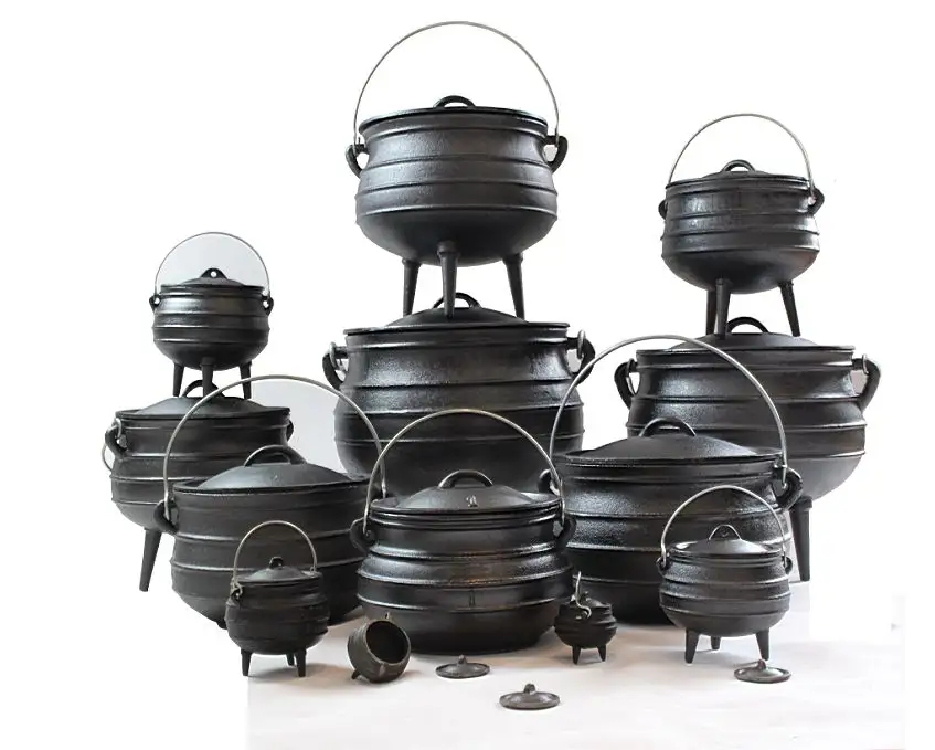 3 legs cast iron south africa potjie pot 6 liter outdoor cast-iron soup pots