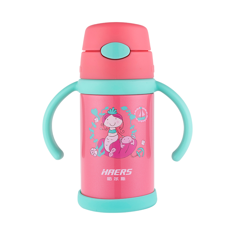 Food Flask 280ml Colorful Food Flask Kids Thermos Bottle Double Stainless Steel Thermal Water Bottles Children's Cup