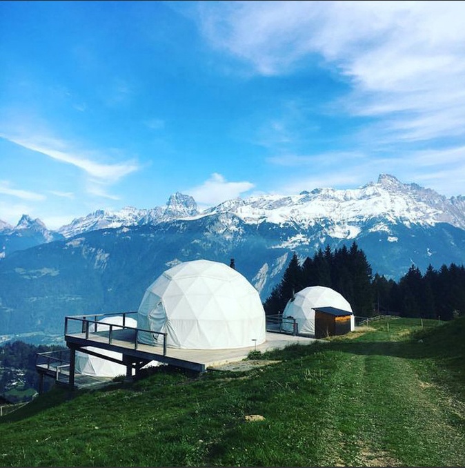 Наружные 4 м садовые геодезические купольные палатки Igloo Glamping в продаже