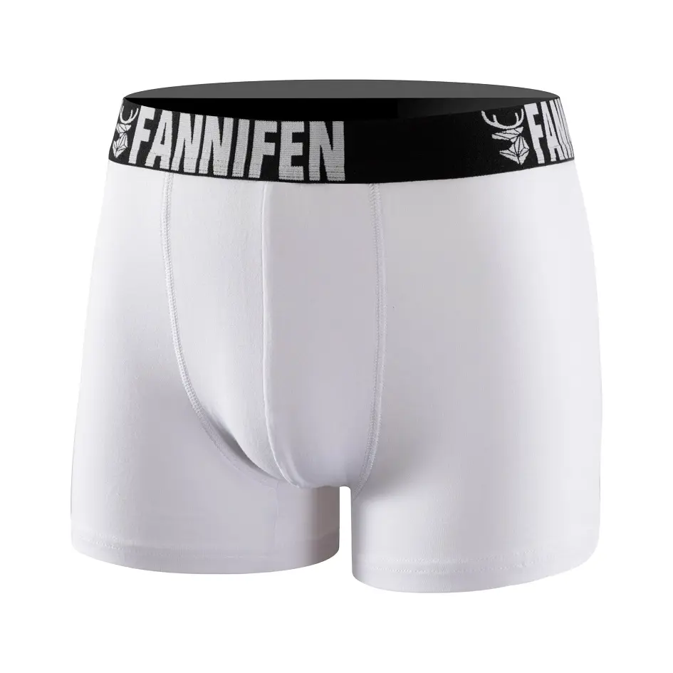 OEM ODM LOGO Underwear Men Custom Logo Breathable Plus Size Man Underwear Cotton Boxer Men's Underwear
