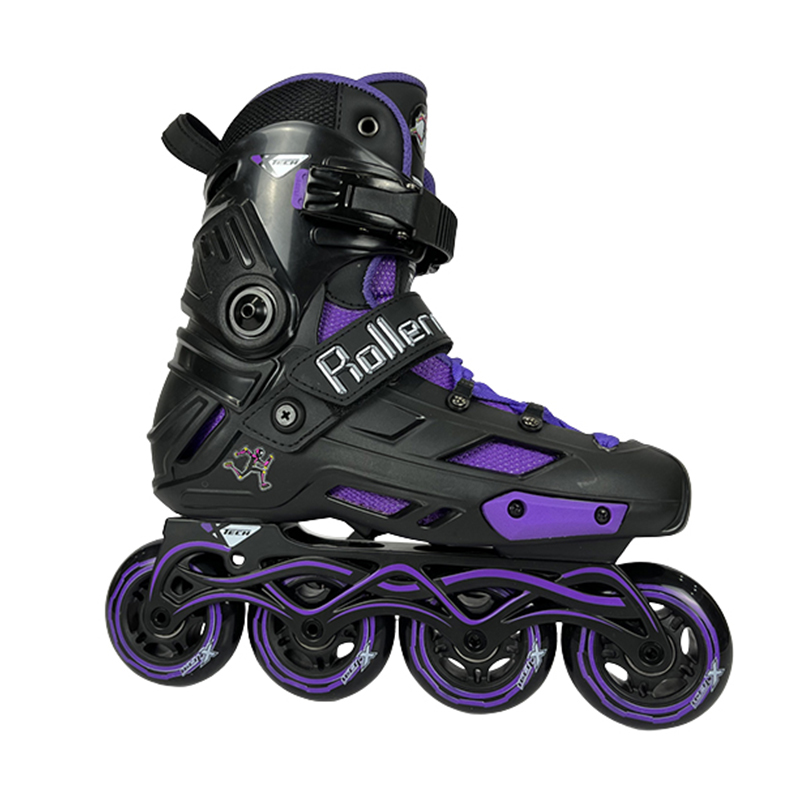 High Quality Professional Freestyle Flashing Inline Skates 4 Wheel Roller Skates Shoes
