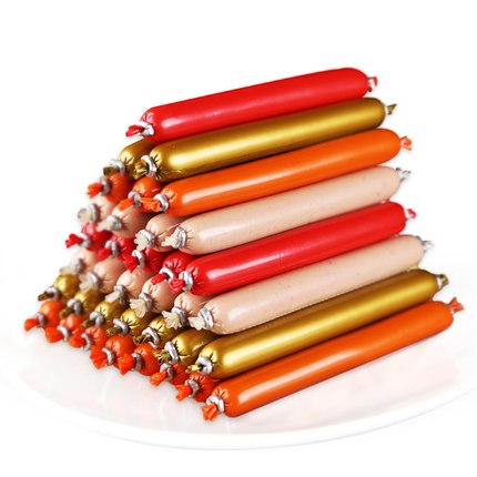 Amazon Best Selling Cheap Pet Food Fish Ham Sausages Cat Food Dry Pet Snacks Cooking Beef Sausage For Cat Treats /dog Food